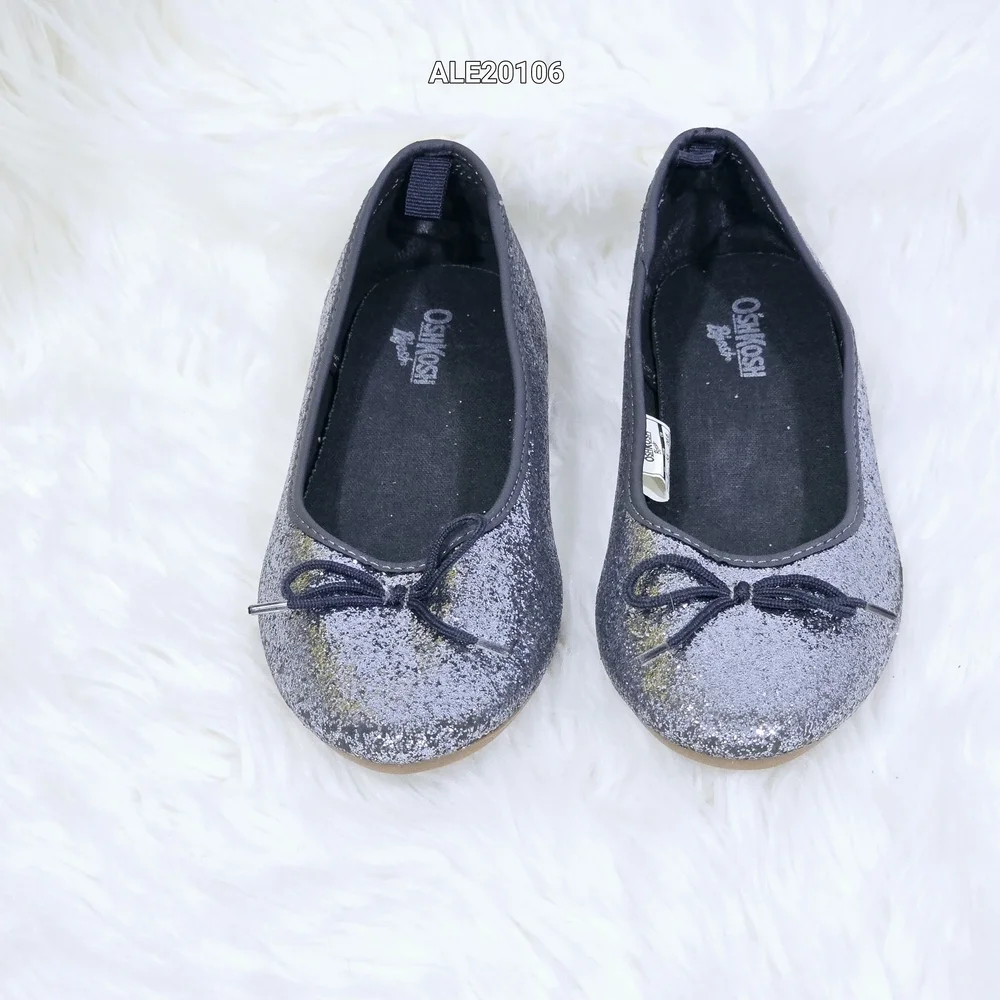 OshKosh B'gosh Girls Sparkling Blue Flats Sz.2